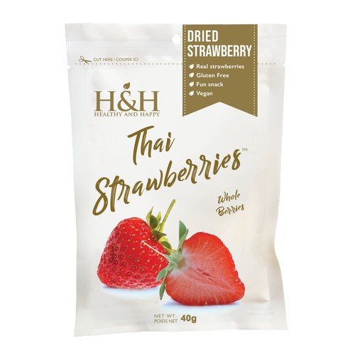 H&H Healthy & Happy Dried Fruit Thai Strawberry 40 g