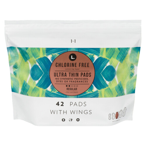 L. Ultra Thin Pads Regular With Wings 42 Count - Voilà Online