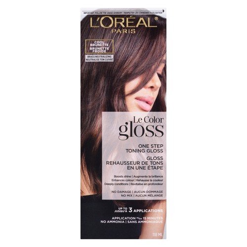 L'Oréal Le Color Gloss One Step Toning Gloss Cool Brunette 1 Box