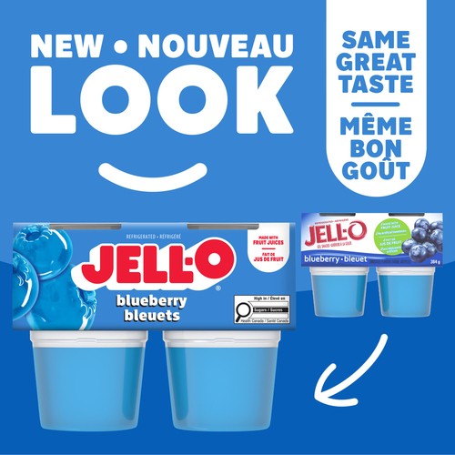 Jell-O Gel Snacks Blueberry 384 g