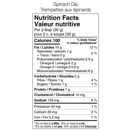 Fontaine Santé  Spinach Dip 420 g