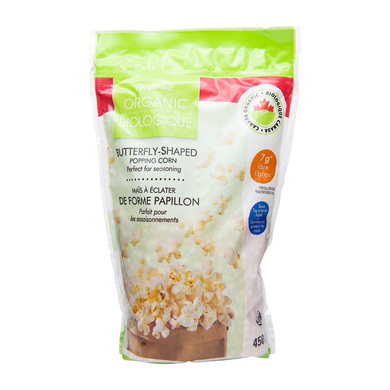 Popcorn Compliments Compliments Organic Popcorn Butterfly-Shaped 450 g - Voilà Online ...