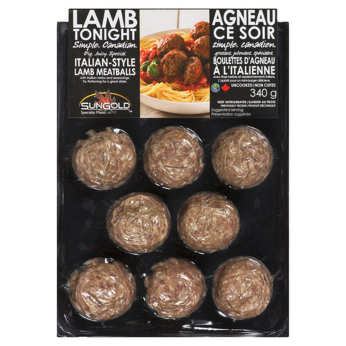 SunGold Frozen Meatballs Italian Lamb 340 g