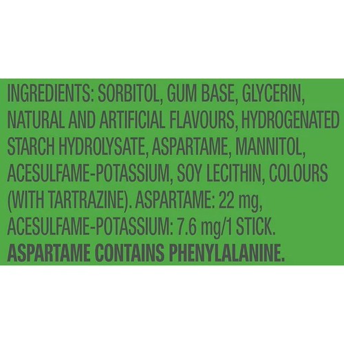 5 Sugar-Free Chewing Gum Spearmint-Rain 35 Sticks 1 Pack