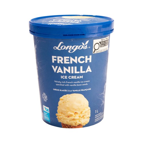 Longo's Ice Cream French Vanilla 1 L