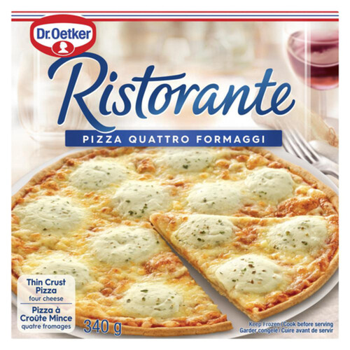 Dr. Oetker Ristorante Frozen Thin Crust Pizza 4 Cheese 340 g