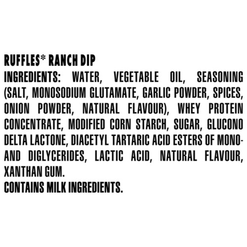 Ruffles Flavoured Dip Ranch 425 g