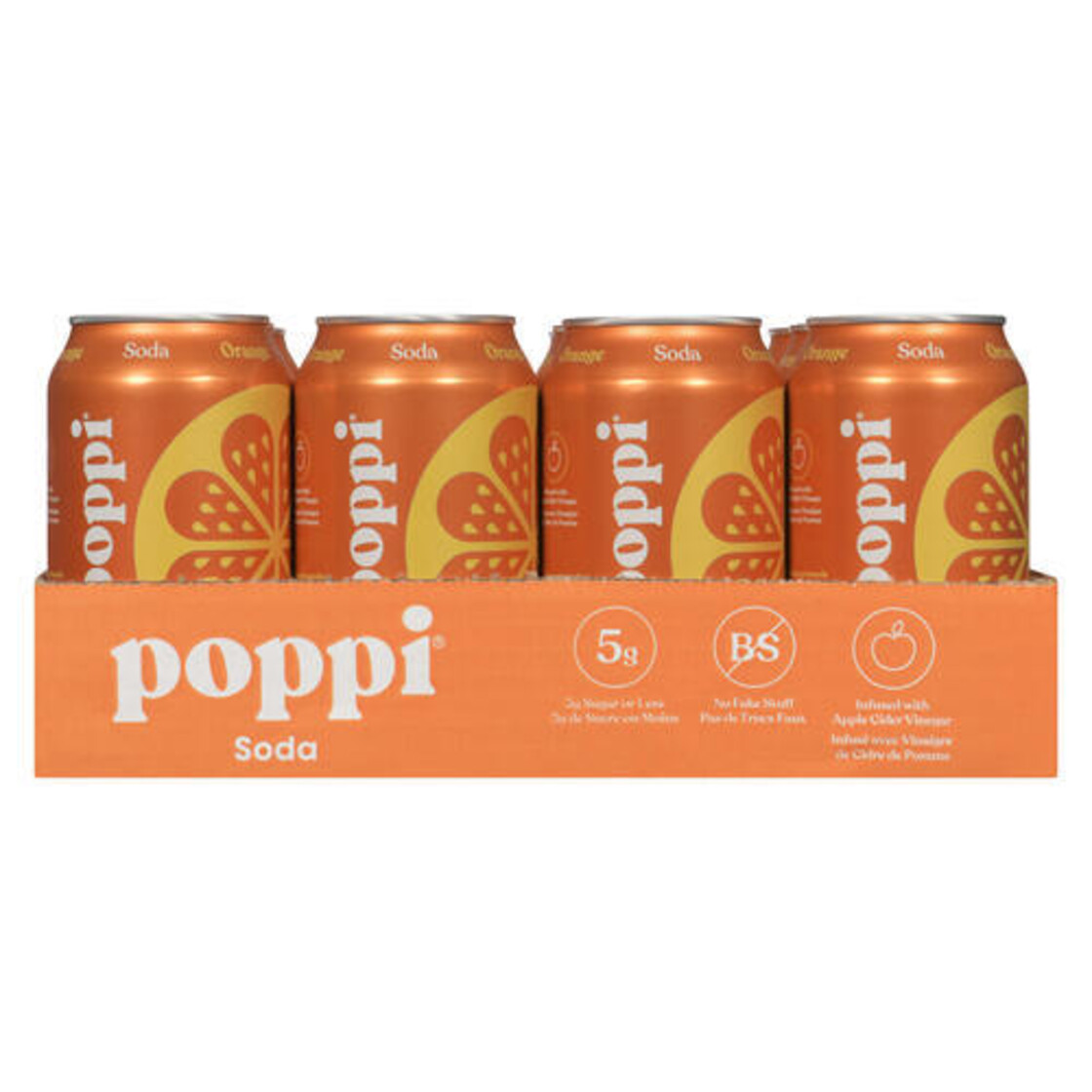Poppi Soda Orange Can 1 x 355 ml Voilà Online Groceries & Offers
