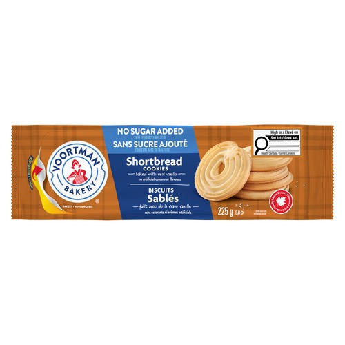 Voortman Cookies Shortbread Swirl No Sugar Added 225 g