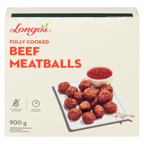 Longo's Frozen Meatballs Beef 900 g