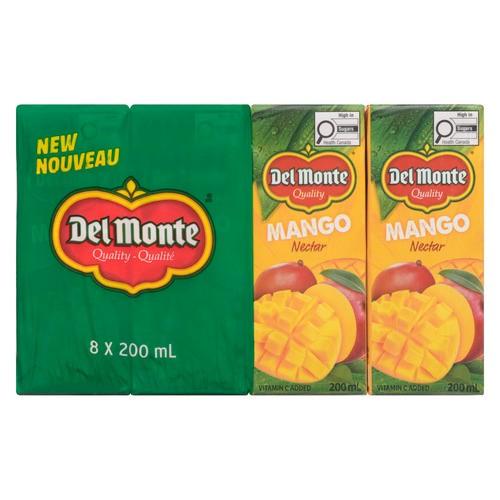 Del Monte Juice Mango Nectar 8 x 200 ml
