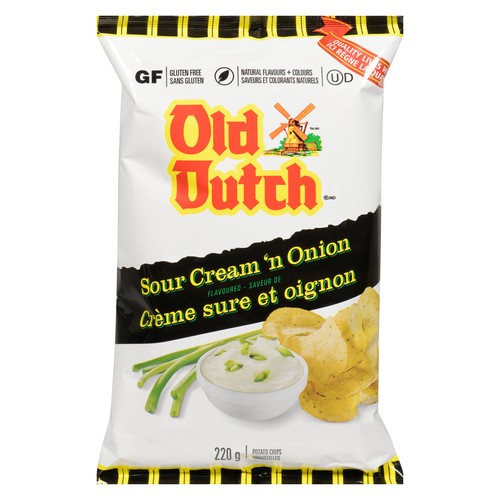 Old Dutch Potato Chips Sour Cream 'n Onion 220 g