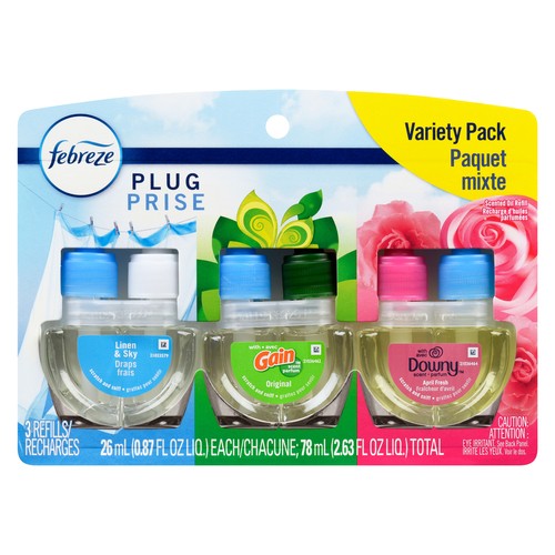 Febreze Plug Air Freshener Scented Oil Refill Variety Pack 78 ml