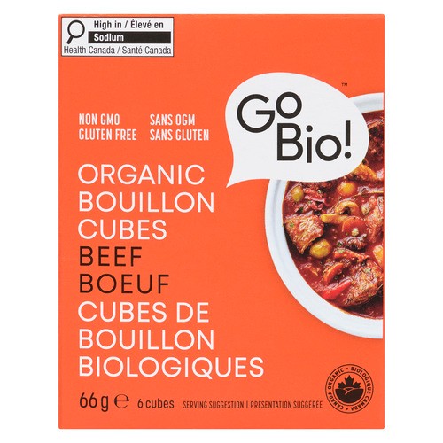 GoBio Organic Gluten-Free Bouillon Cubes Beef 66 g