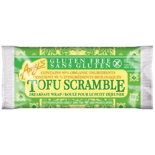 Amy's Kitchen Gluten-Free Frozen Breakfast Wrap Tofu Scramble 156 g