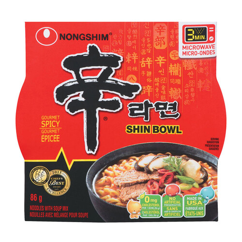 Nong Shim Instant Noodle Soup Shin Bowl 86 g