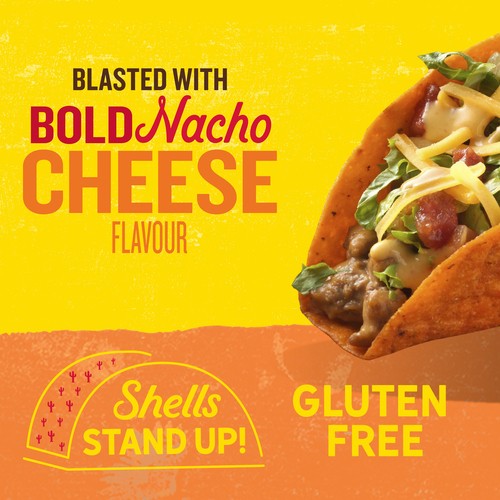 Old El Paso Hard Taco Shells Stand n' Stuff Cheesy Blasted 10 Pack 153 g