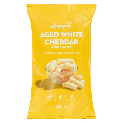 Longo's Puffs Snack Aged White Cheddar 225 g
