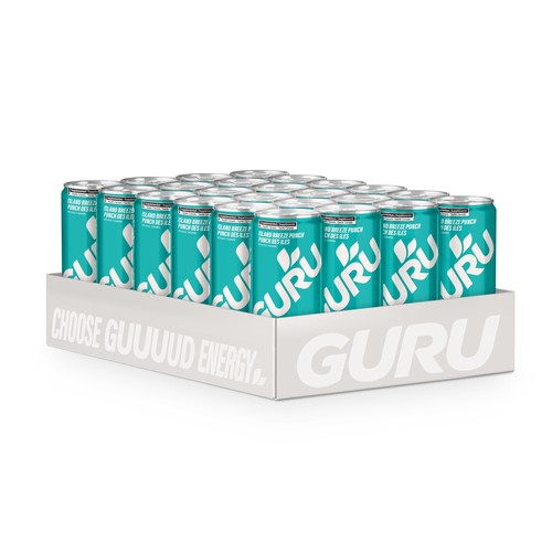 Guru Energy Drink Island breeze 24 x 355 ml (cans)