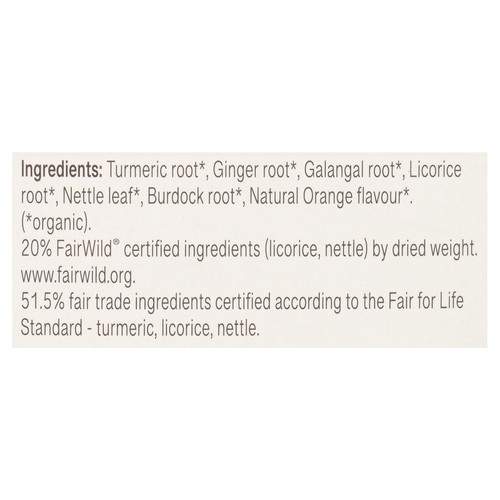 Pukka Organic Herbal Tea Turmeric, Ginger & Orange 20 Tea Bags