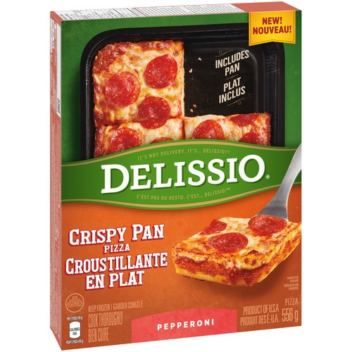 Delissio Frozen Crispy Pan Pizza Pepperoni 556 g