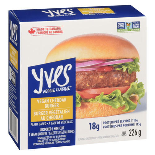 Yves Frozen Vegan Cheese Burger 226 g