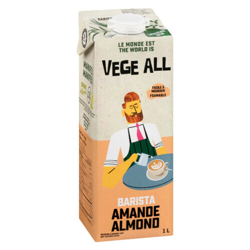 Vege All Almond Barista Dairy Substitute 1 L