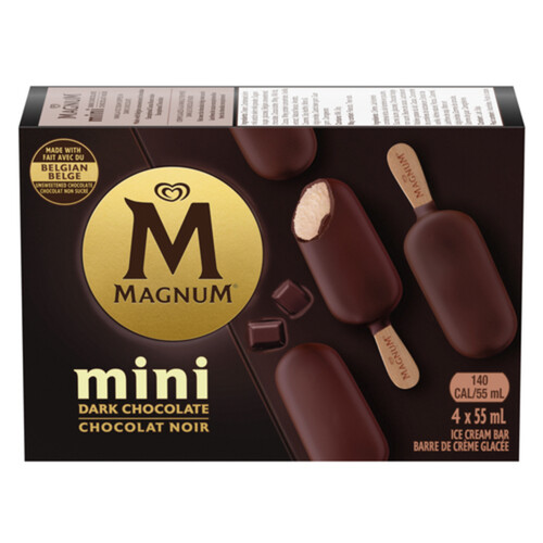 Magnum Mini Ice Cream Bar Dark Chocolate 4 x 55 ml