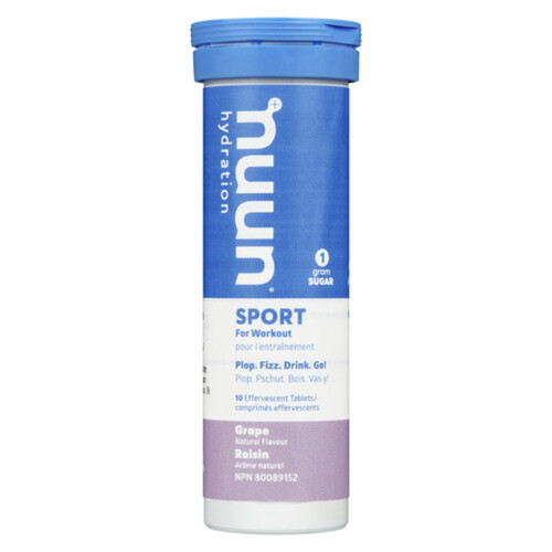 Nuun Vitamin Hydration Sport Grape 10 EA