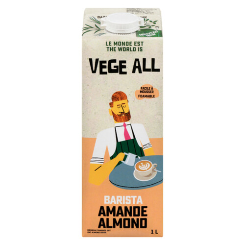 Vege All Almond Barista Dairy Substitute 1 L
