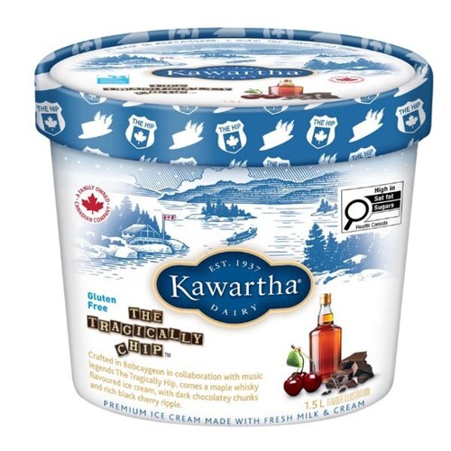 Kawartha Dairy Gluten-Free Ice Cream The Tragically Chip 1.5 L