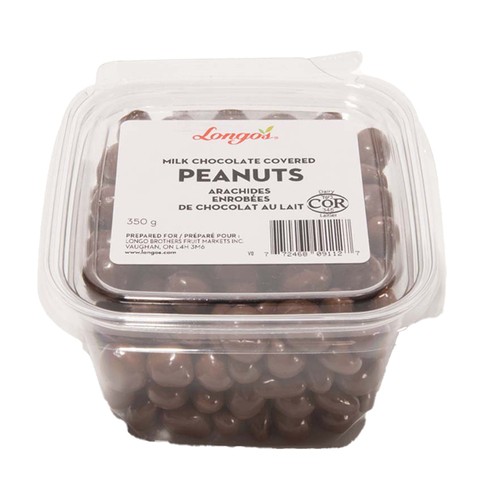 Longo's Milk Chocolate Covered Peanuts 350 g