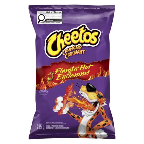 Cheetos Crunchy Cheese Flavoured Snacks Flamin' Hot 285 g