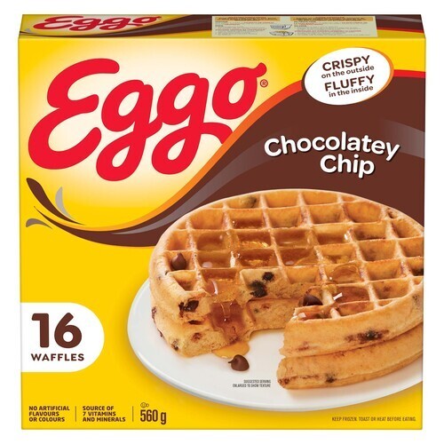 Kellogg's Eggo Frozen Waffles Chocolate Chip 560 g