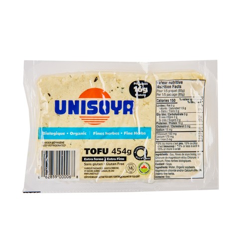Unisoya Organic Tofu Fine Herbs 454 g