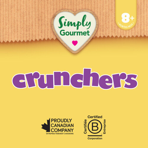 Simply Gourmet Crunchers Baby Snack Cheddar Style 32 g