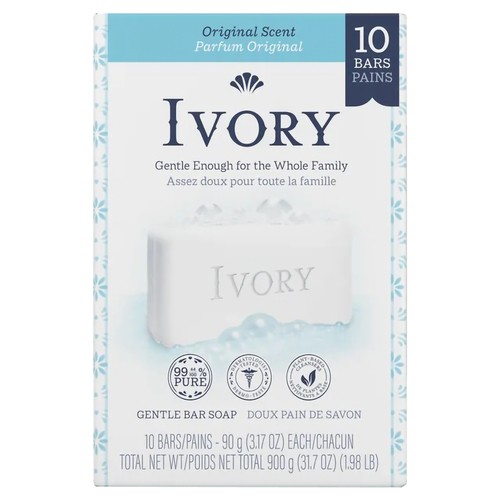 Ivory Bar Soap Original 10 x 90 g