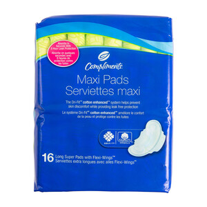 Compliments Discreet Bladder Protection Moderate Absorbency Pads