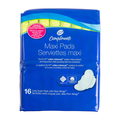 Long Super Maxi Pad With Wings