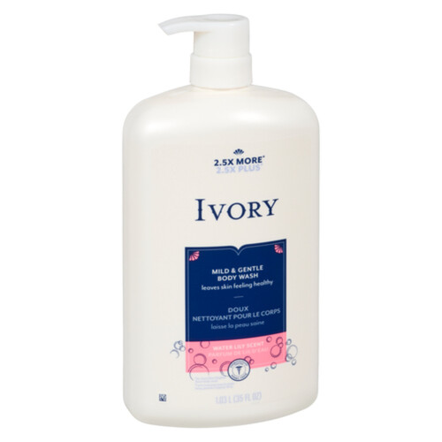 Ivory Body Wash Water Lily Pump 1.035 L Voilà Online Groceries & Offers