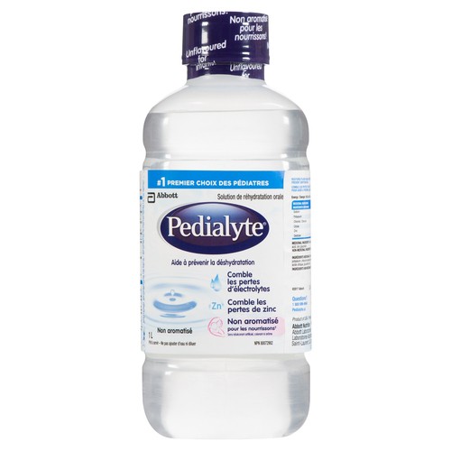 Pedialyte Oral Rehydration Liquid  Solution Unflavoured 1 L