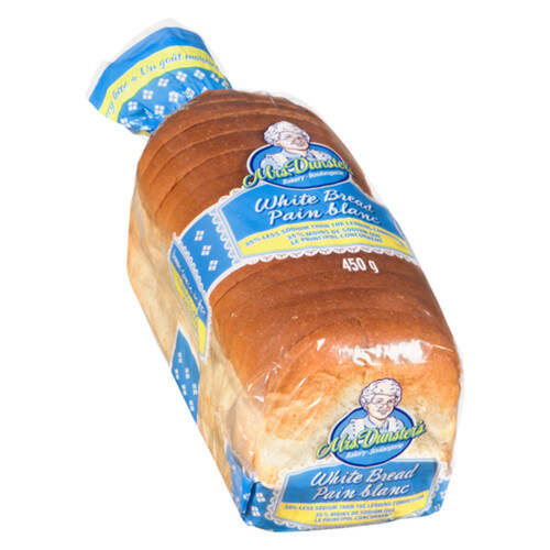 Mrs Dunster 35 Less Sodium Bread White 450 g Voilà Online Groceries
