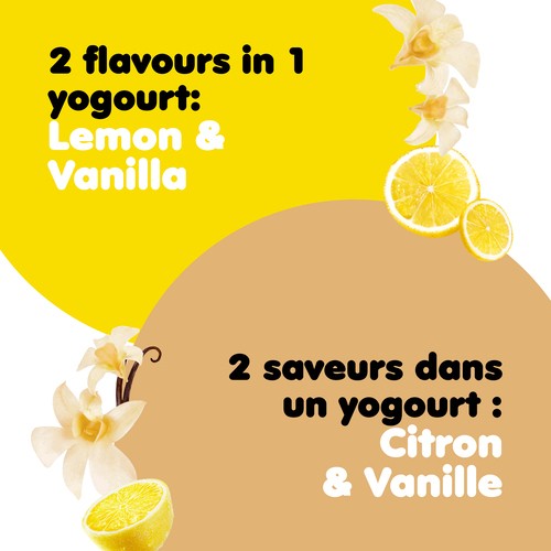 iÖGO 1% Creamy Duo Yogurt Tub Lemon-Vanilla 650 g