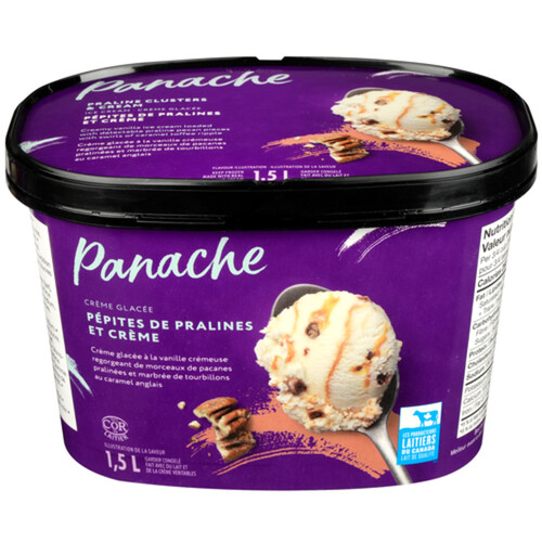 Panache Ice Cream Praline Clusters & Cream 1.5 L