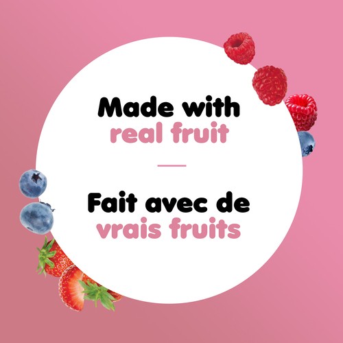 iÖGO 1% Yogurt Cups Creamy Strawberry Raspberry Blueberry Vanilla 16 x 100 g