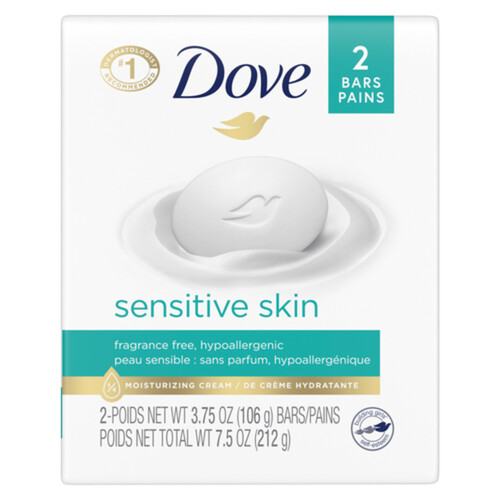 Dove Sensitive Beauty Bar For Sensitive Skin Care 2 x 106 g 