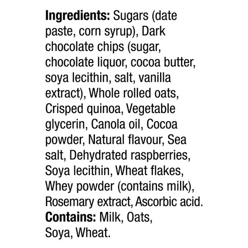Leclerc Go Pure Peanut-Free Cereal Bar Date Raspberry Burst 140 g