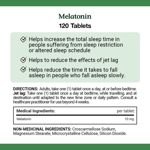Nature's Bounty Maximum Strength Melatonin 10 mg 120 Tablets 120 EA