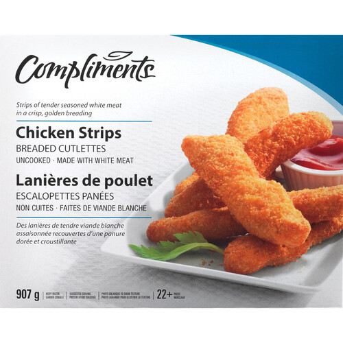 Compliments Frozen Breaded Chicken Strips 907 g