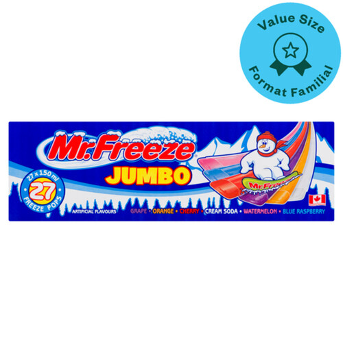 Mr. Freeze Ice Pops Jumbo 27 x 150 ml